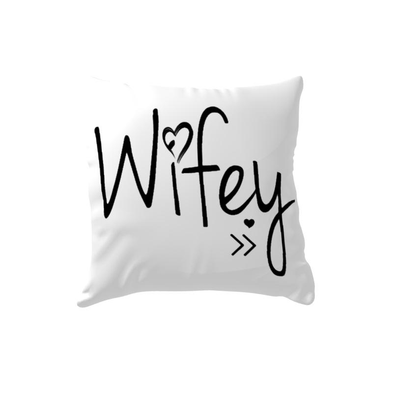 Wifey Throw Pillow